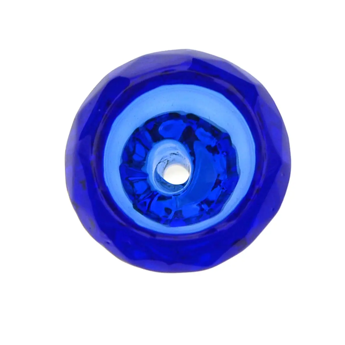 Grace Glass Diamond Bowl Blau