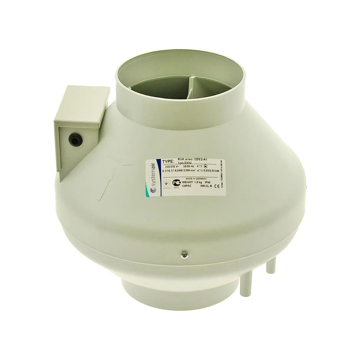 LTI Lüfter RVK sileo 125E2 125mm - 225m³/h