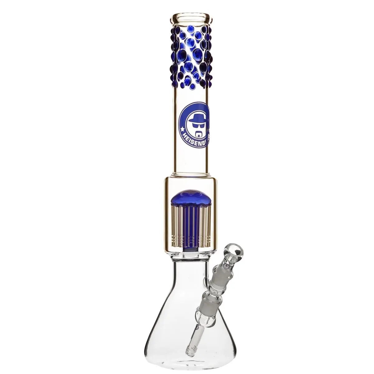 Heisenberg 'Beaker Bubble' 12-Arm Perc 18,8 - blau