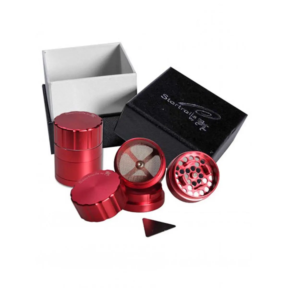 Startrails Grinder Bajonettverschluss rot