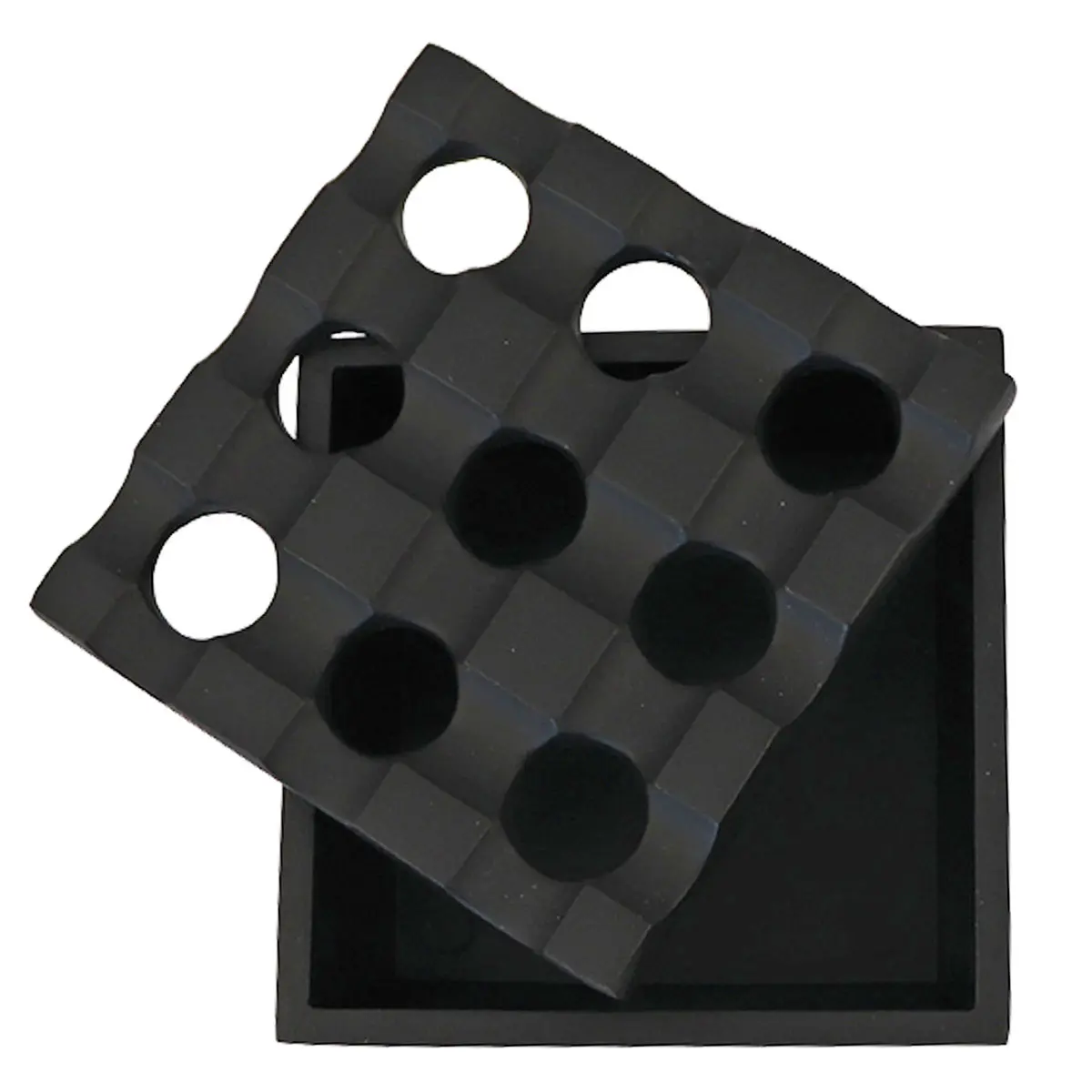 RAW Metall Aschenbecher schwarz