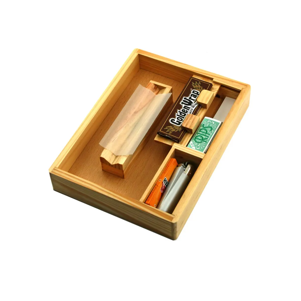 Rolling Tray Holzbox mittel