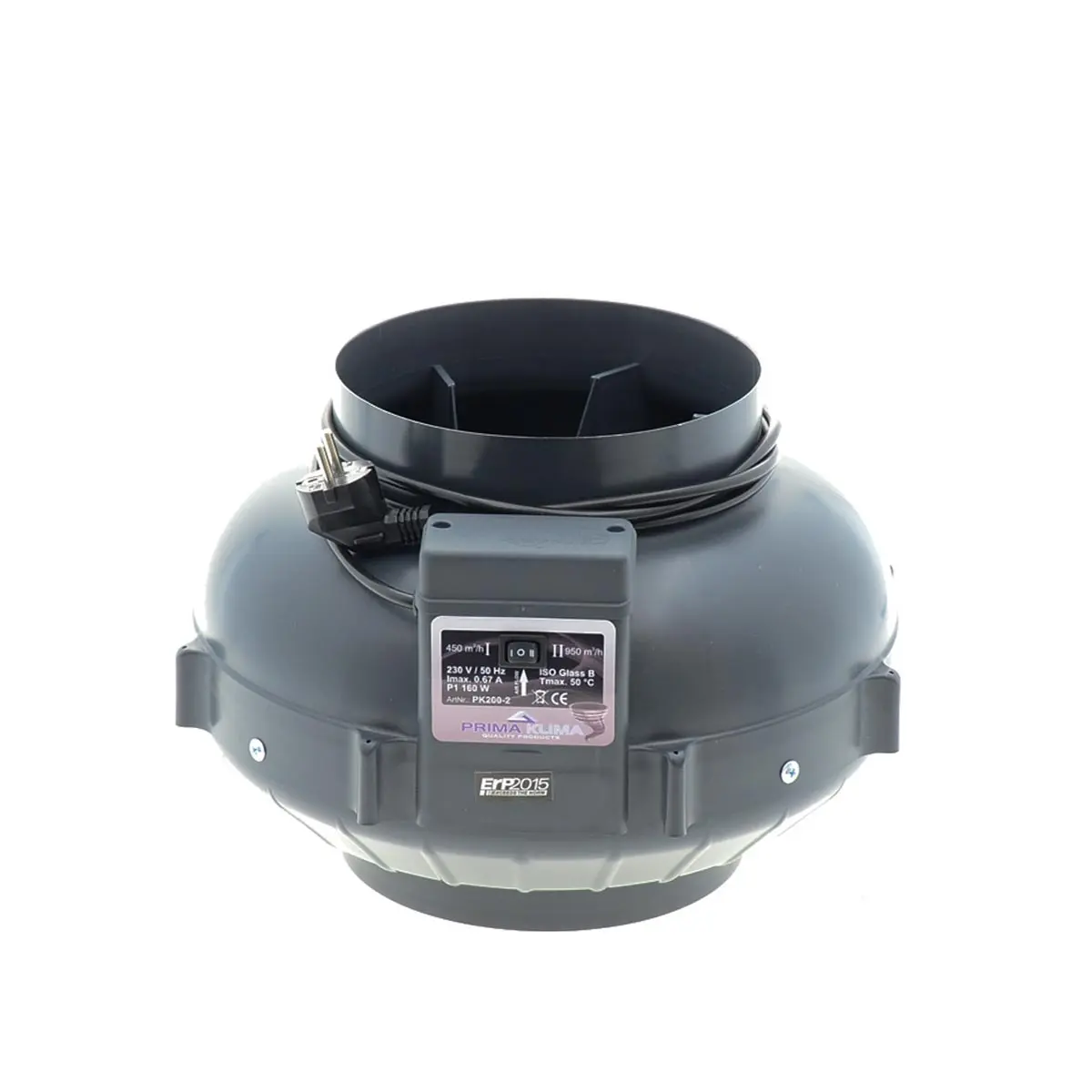 Primaklima Ventilator 200mm - 450/950m³