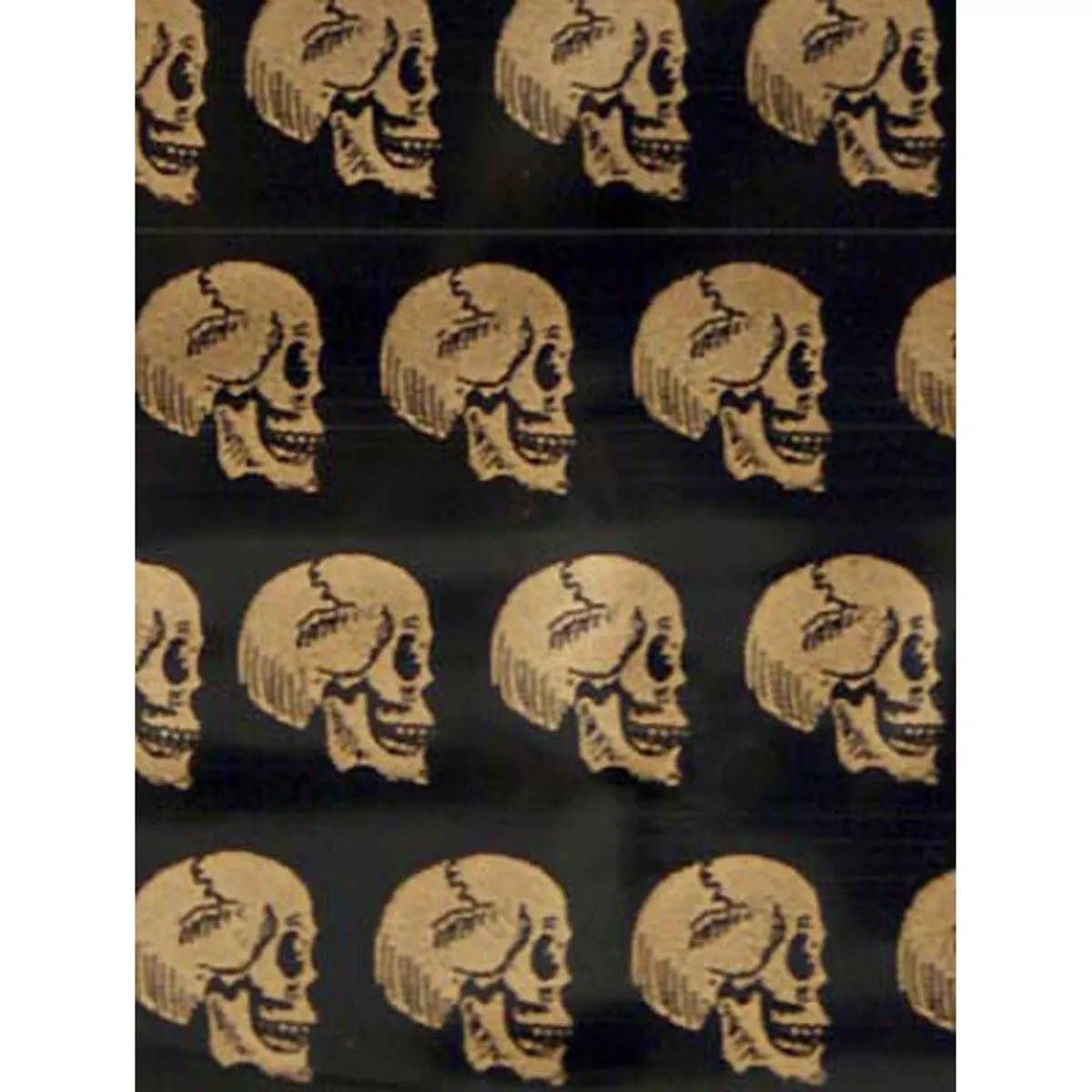 Zip Beutel "Golden Skull" 50 x 50 mm 100 St&uuml;ck