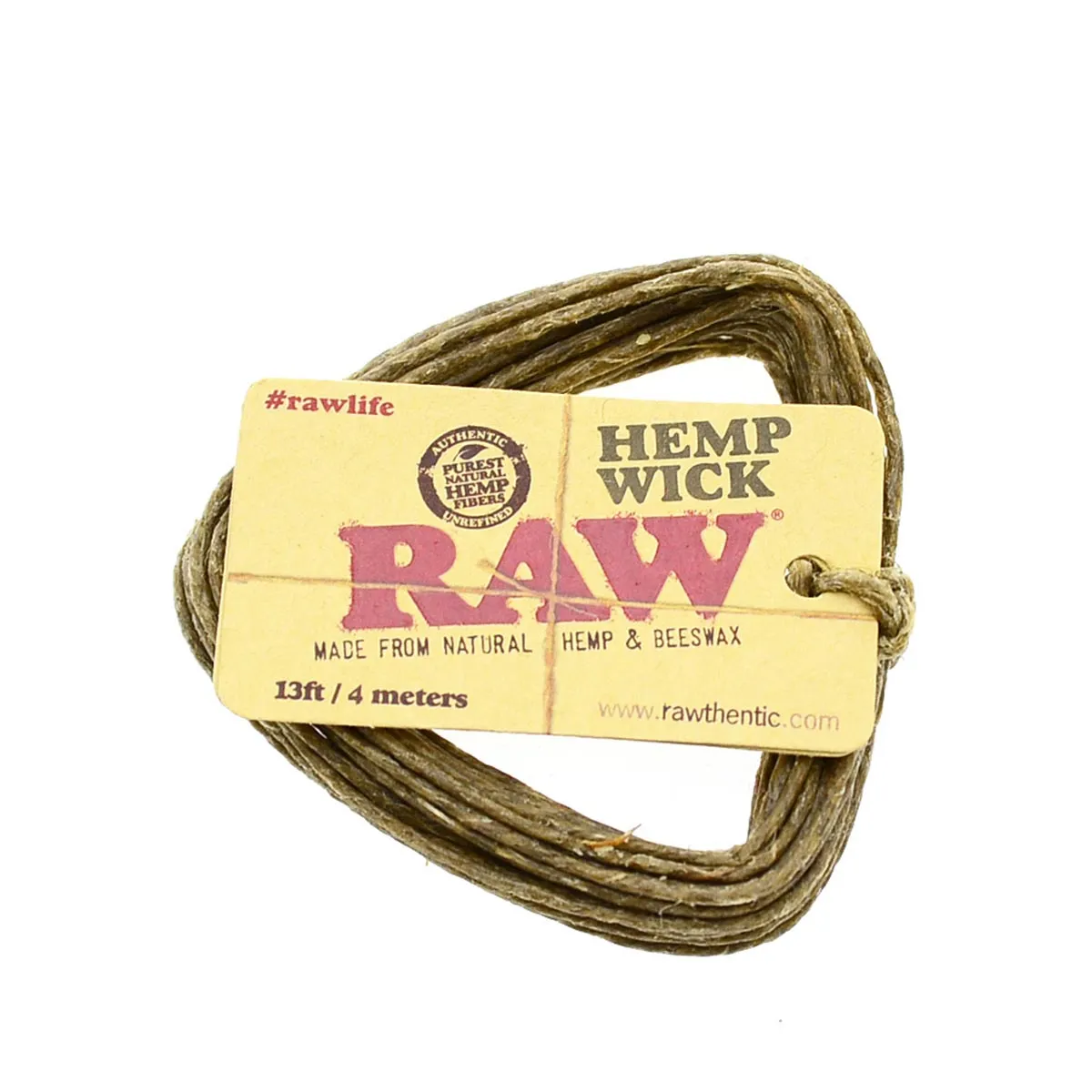 RAW Hemp Wick 1m + Spender