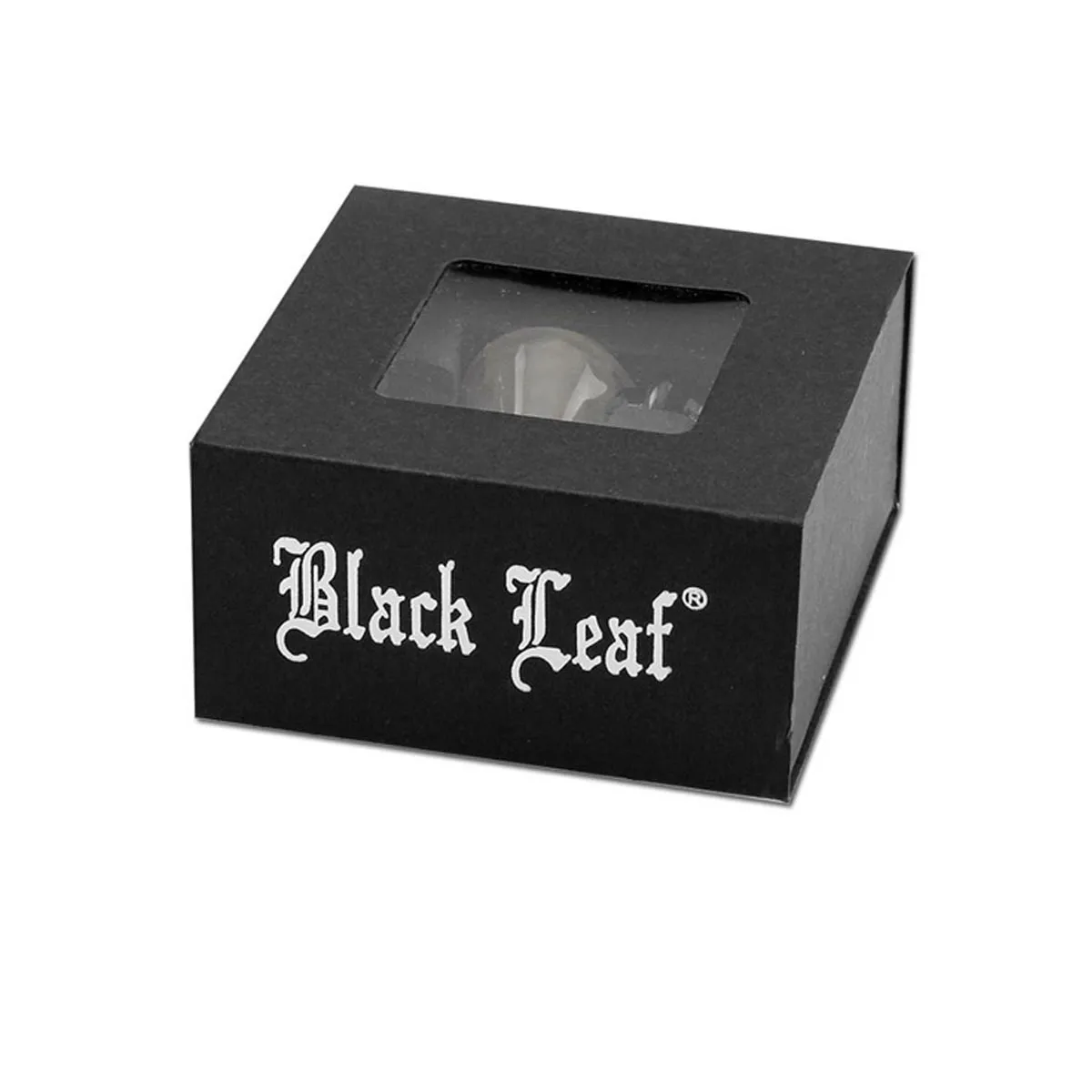 Black Leaf Glaskunstkopf Punkte gelb 14,5