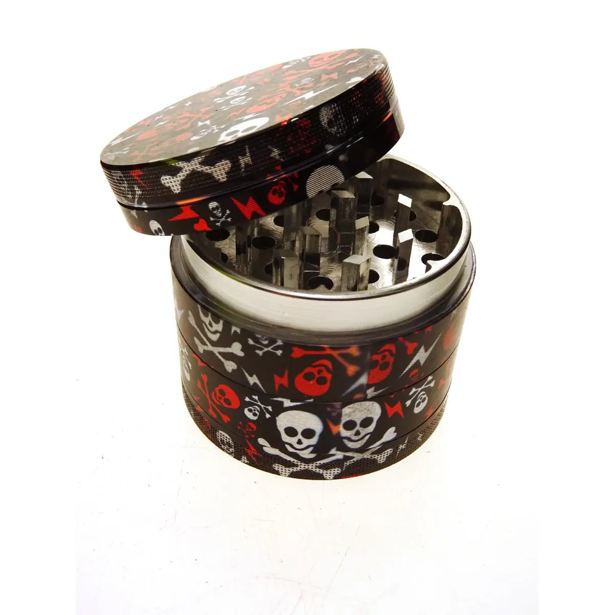 Alu Siebm&uuml;hle Magnetverschluss - 50mm - Skulls