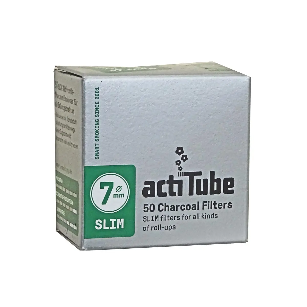 actiTube 7mm Aktivkohlefilter Slim 50 Filter
