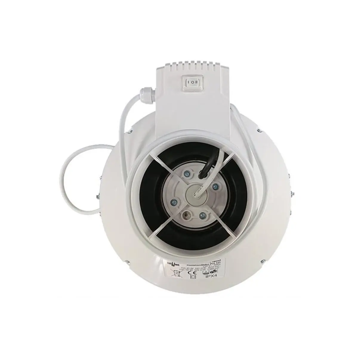 Taifun II Speed Radialventilator Pro 100mm 157/264m³/h