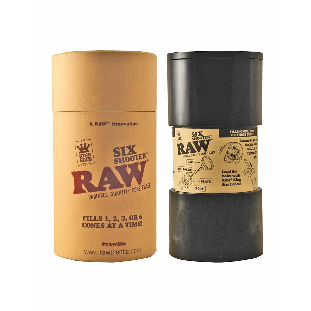 RAW Six Shooter f&uuml;r KingSize Cones