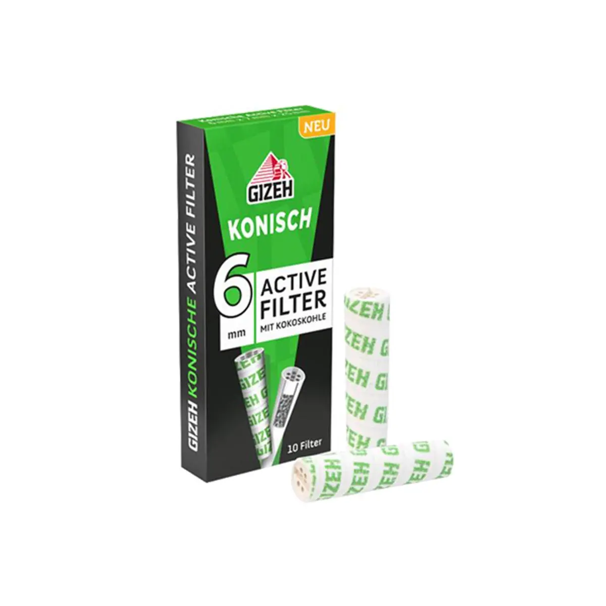 GIZEH Active Filter konisch 10 Stück