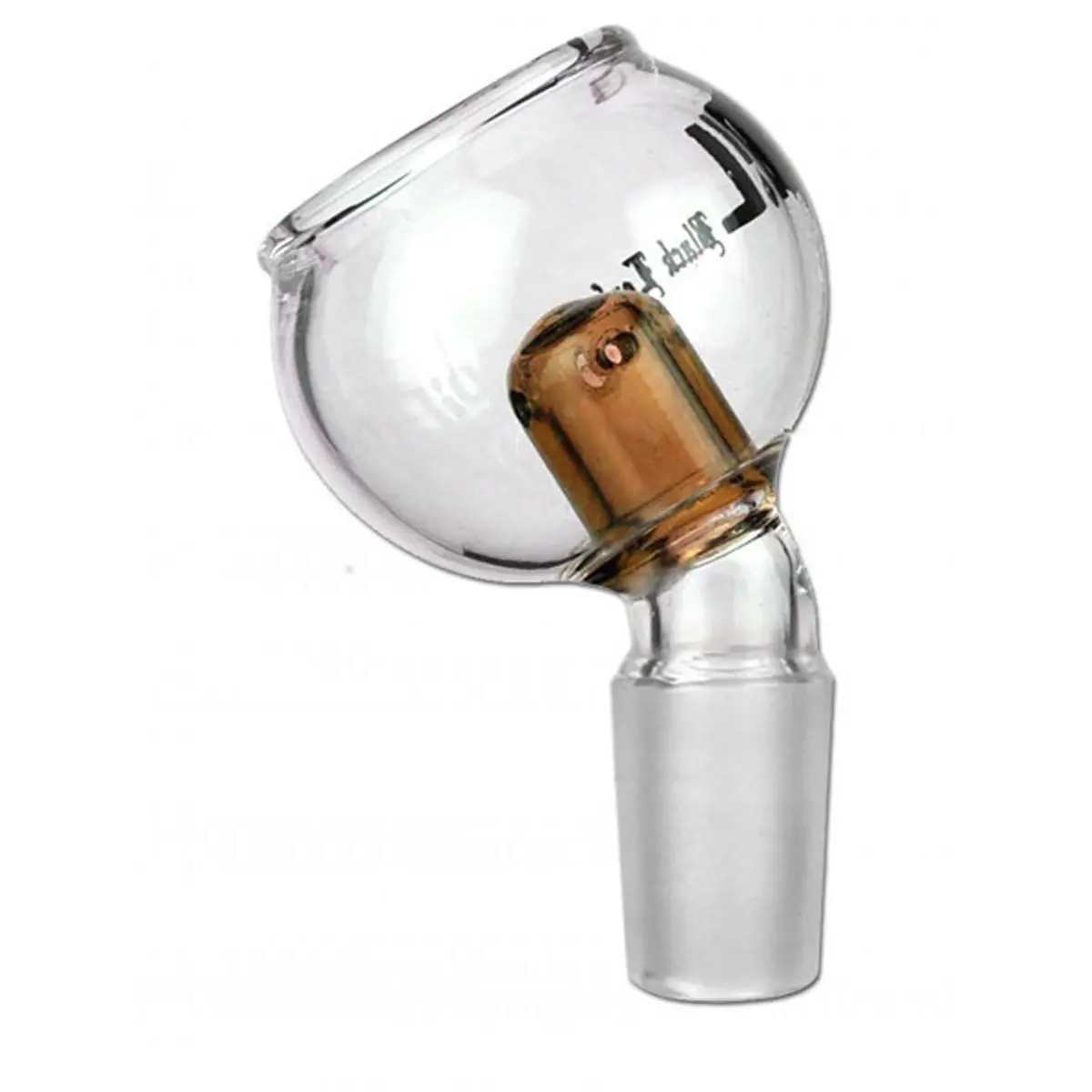 Black Leaf Oil Köpfchen gebogen bernstein