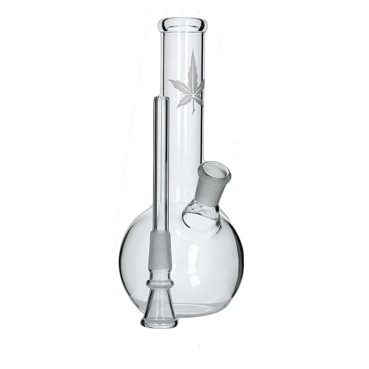 Mini Glas Bong mit Bauch