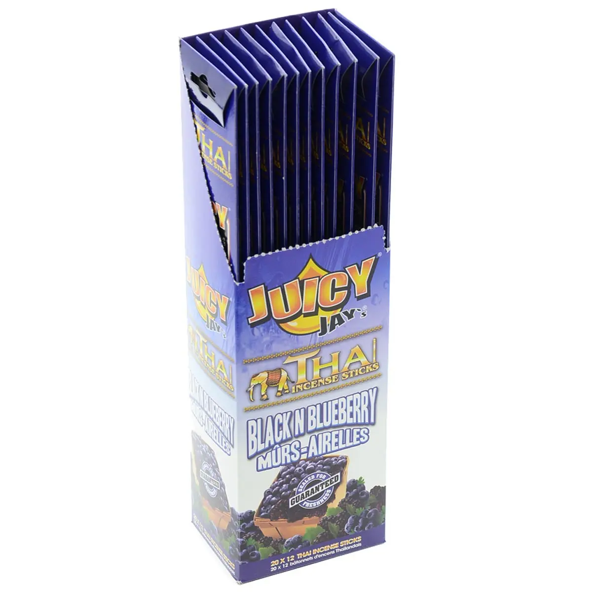 12 x Juicy Jays Räucherstäbchen "Black N Blueberry"