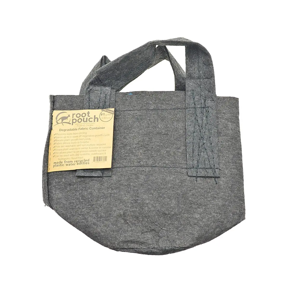 Root Pouch schwarz mit Griff 260gr/m² 3,8L