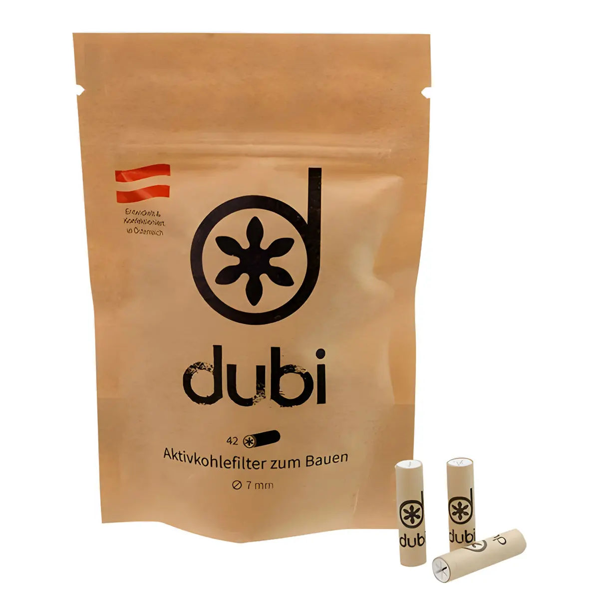 dubi Superflow Aktivkohlefilter 42x - 7 mm