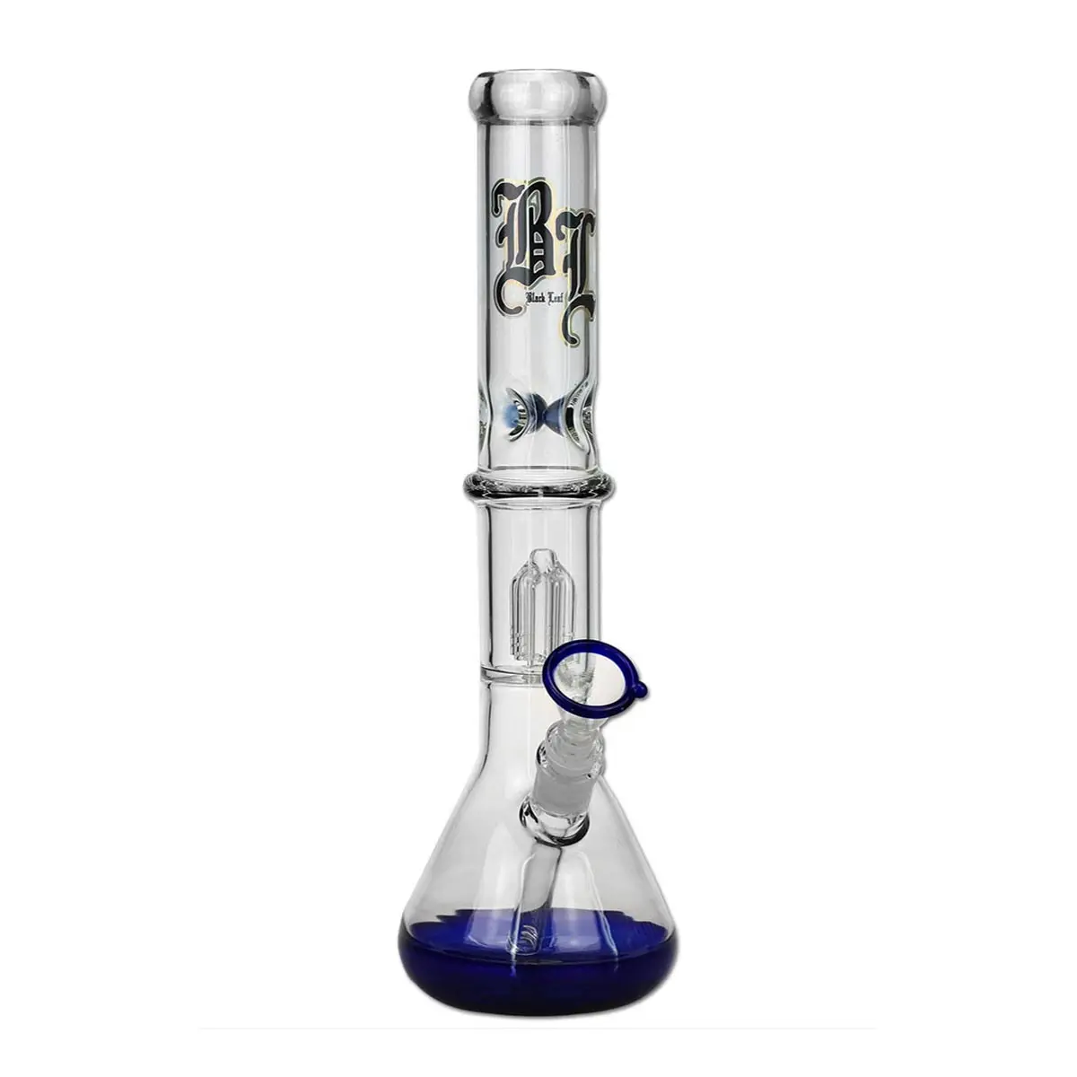 Black Leaf Percolatorbong 4-Arm blau