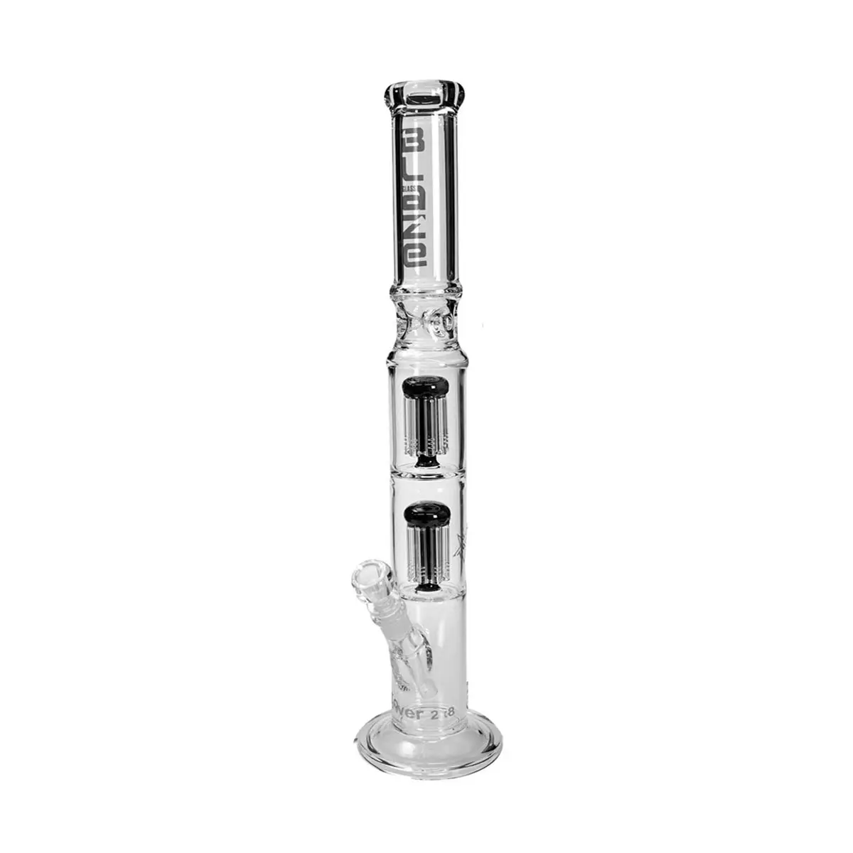 Blaze Glass Tower 8-Arm Doppel-Percolator Bong - 56 cm, schwarz