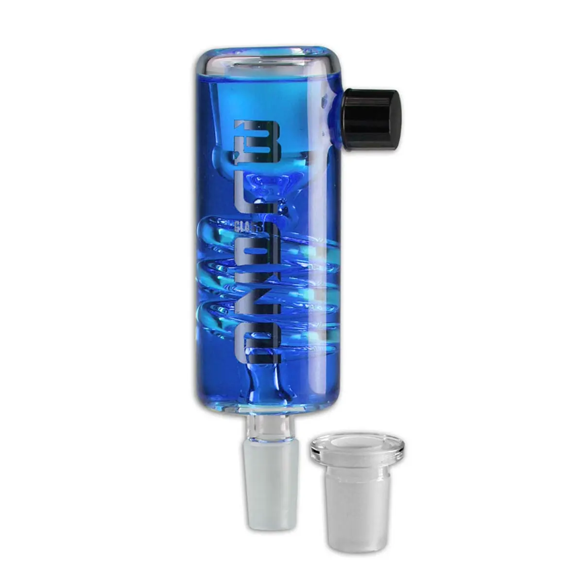 Blaze Glass 'Spiral' Gelcooler 14,5/18,8 - blau