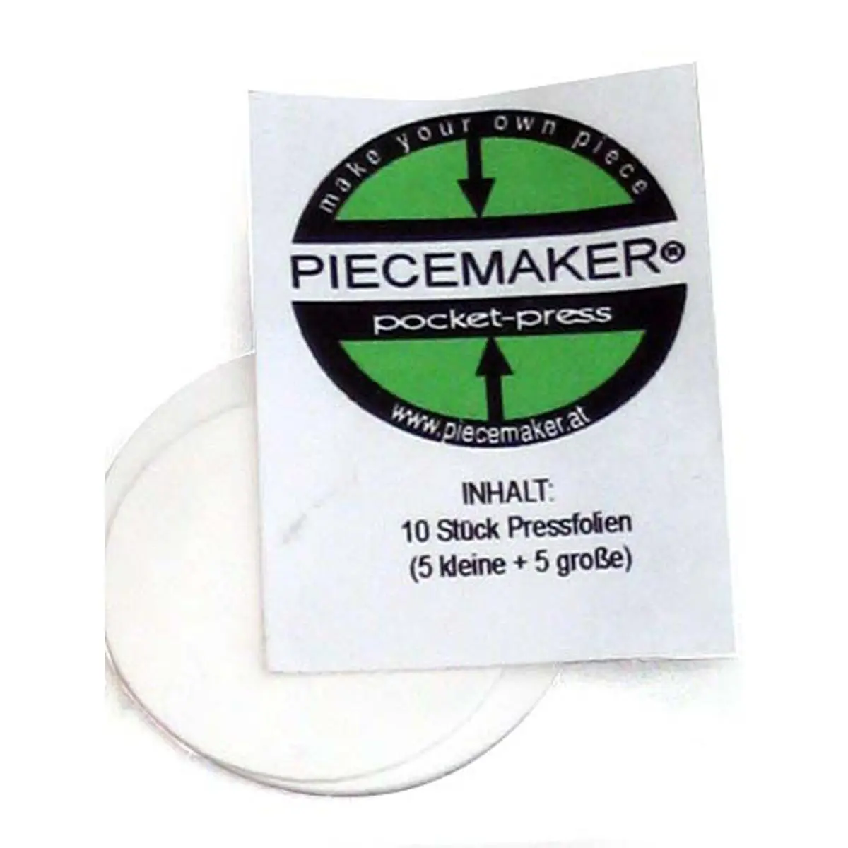 Piecemaker Ersatzpressfolien - 5 x gro&szlig; 5 x klein