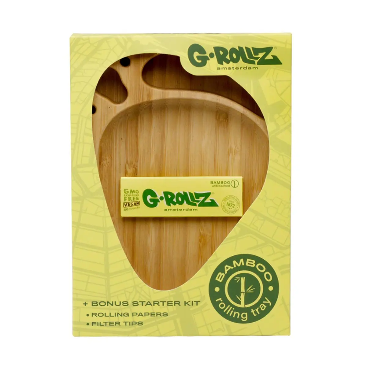 G-Rollz Bambus Dreh Tablett - Palette