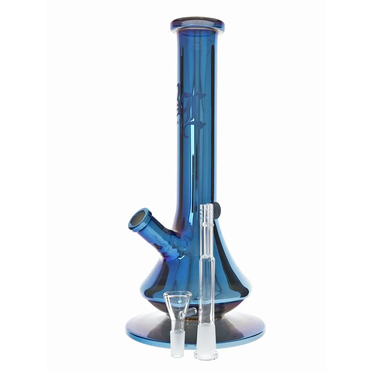 BL Neverland Bong mit Regenbogeneffekt Metallic - blau