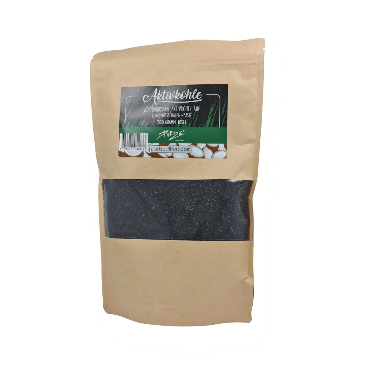 PURIZE® Kokosnussschalen - Aktivkohle, lose 500g
