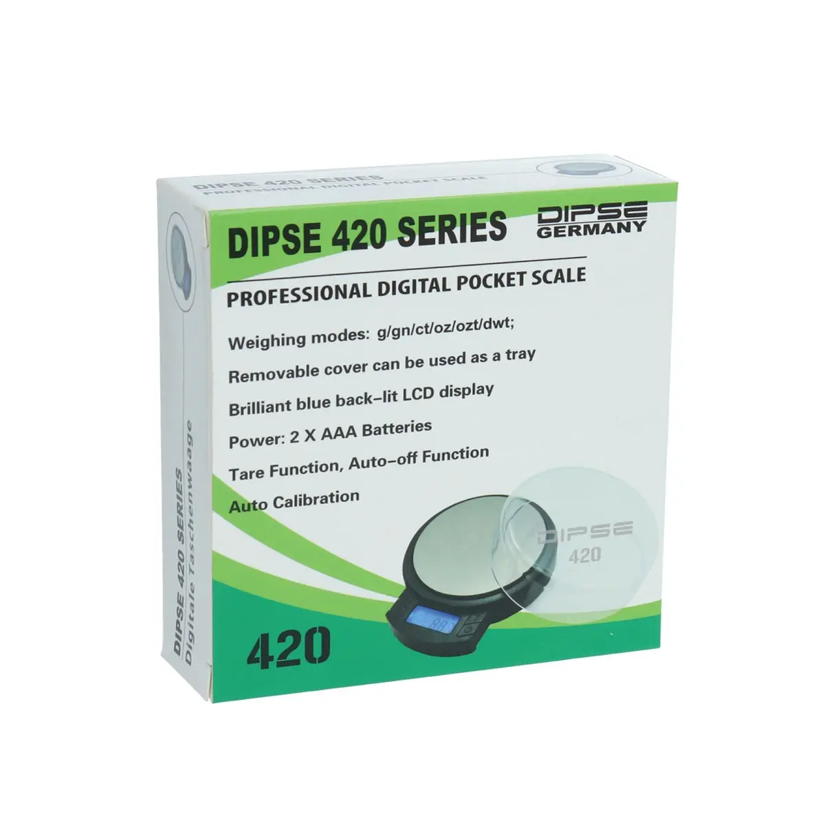 DIPSE 420 Taschenwaage 100x0,01g