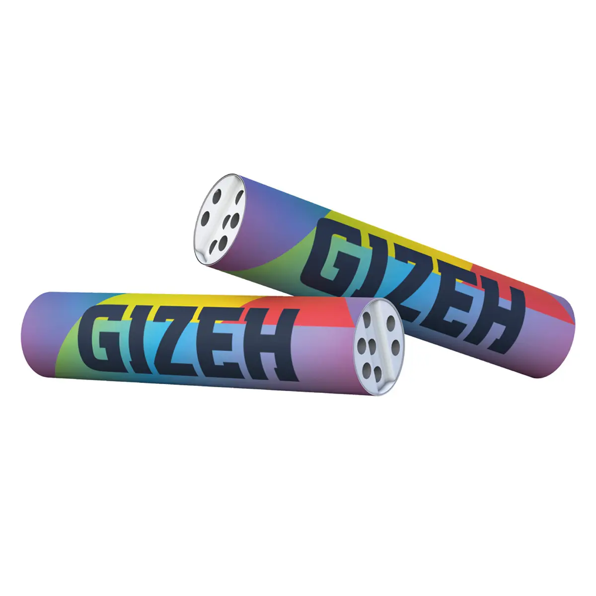Gizeh Aktivkohlefilter Slim 6 mm Rainbow