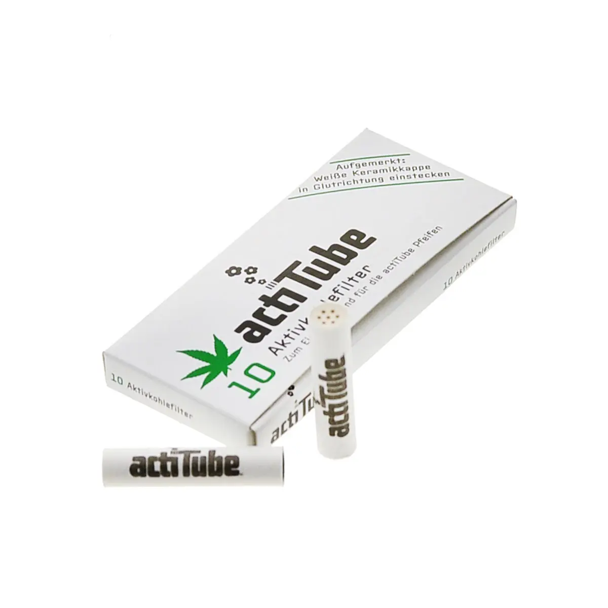 actiTube Aktivkohlefilter Regular 8mm 10 Filter