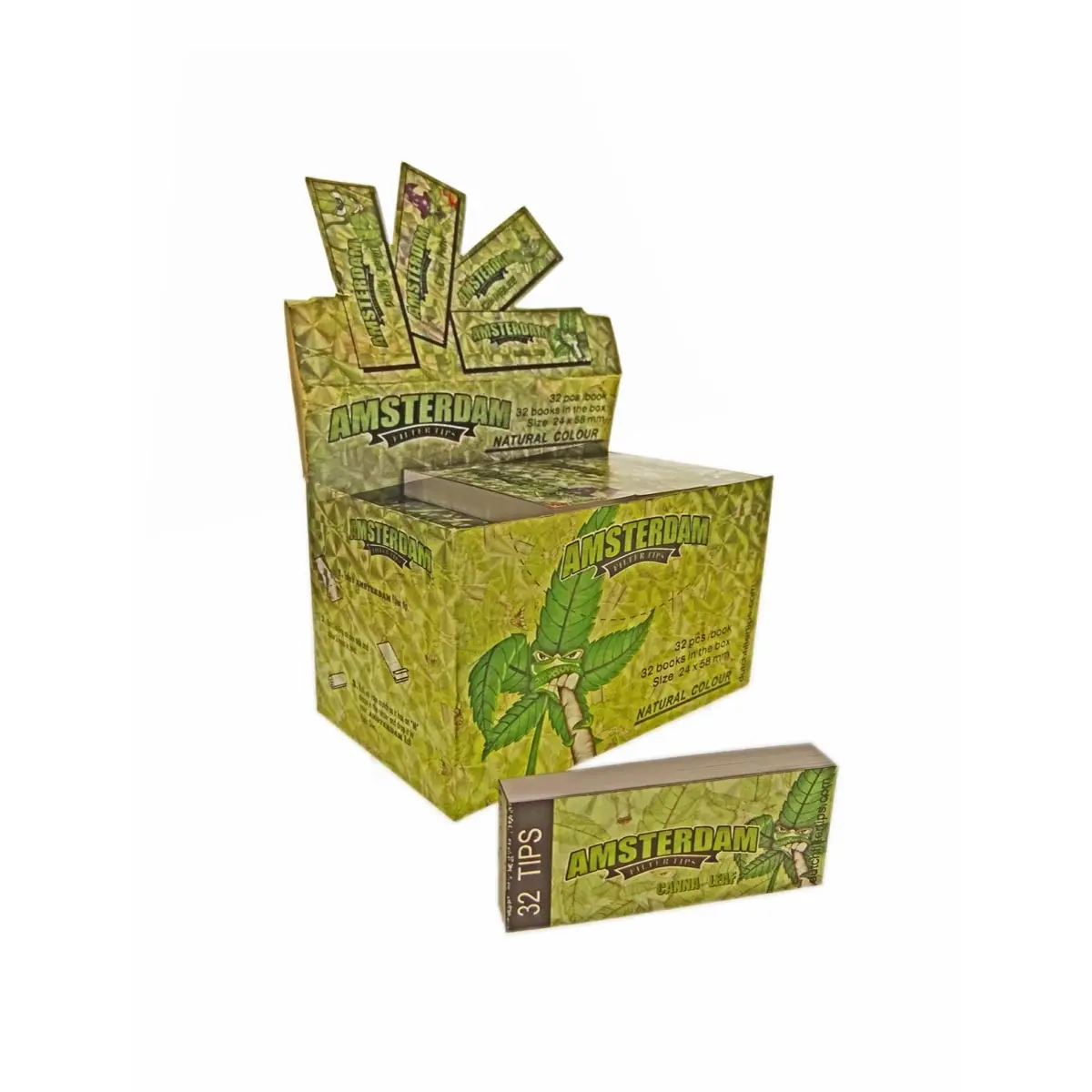 Amsterdam Canna Leaf Filter Tips Large - 32x