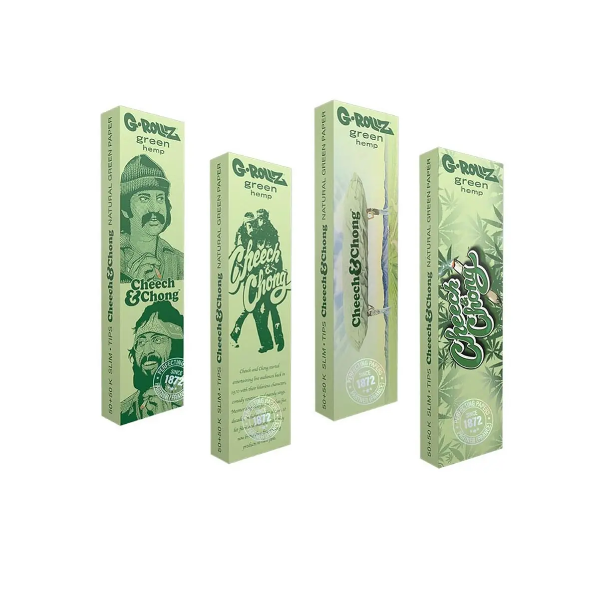 Cheech & Chong Kingsize Papers mit Tips Bio Hemp