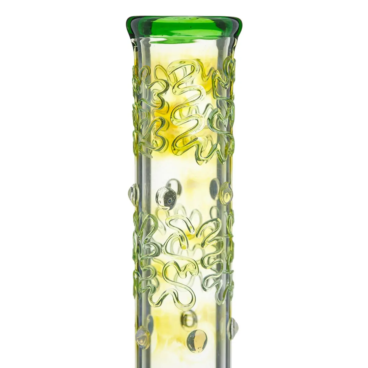Grace Glass Bong "Playful Green Patty" 50cm