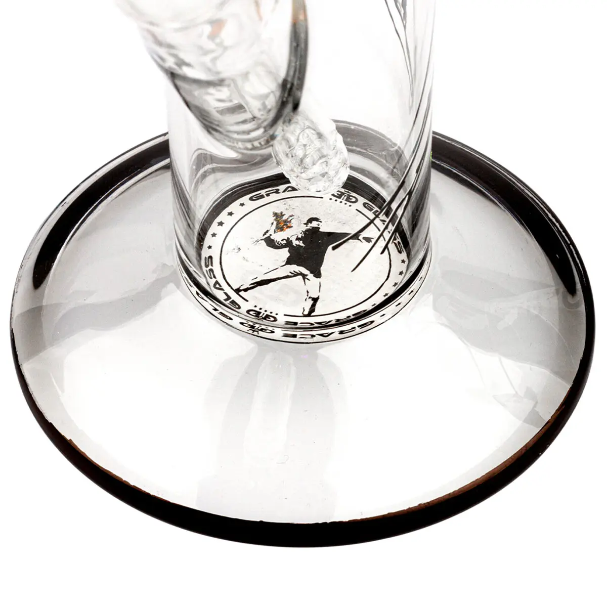 Grace Glass 'Banksy Flower Thrower' Bong 34cm