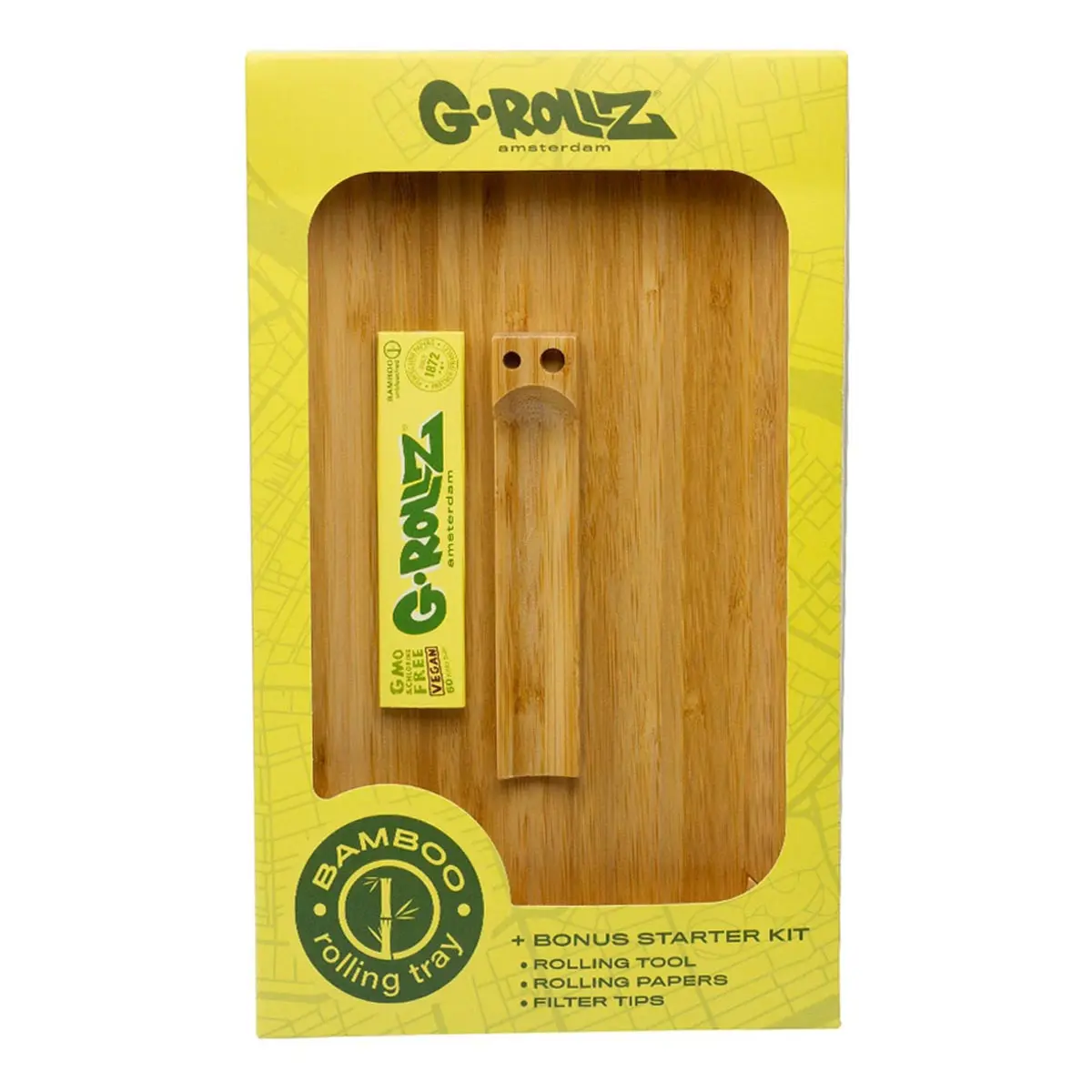 G-Rollz Bambus Dreh Tablett - groß