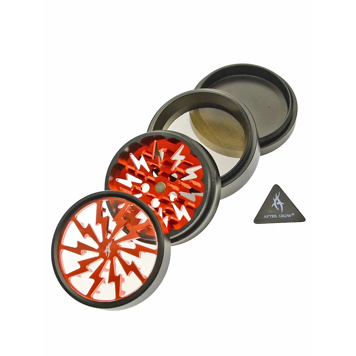 After Grow Thorinder Grinder mit Fenster schwarz / orange