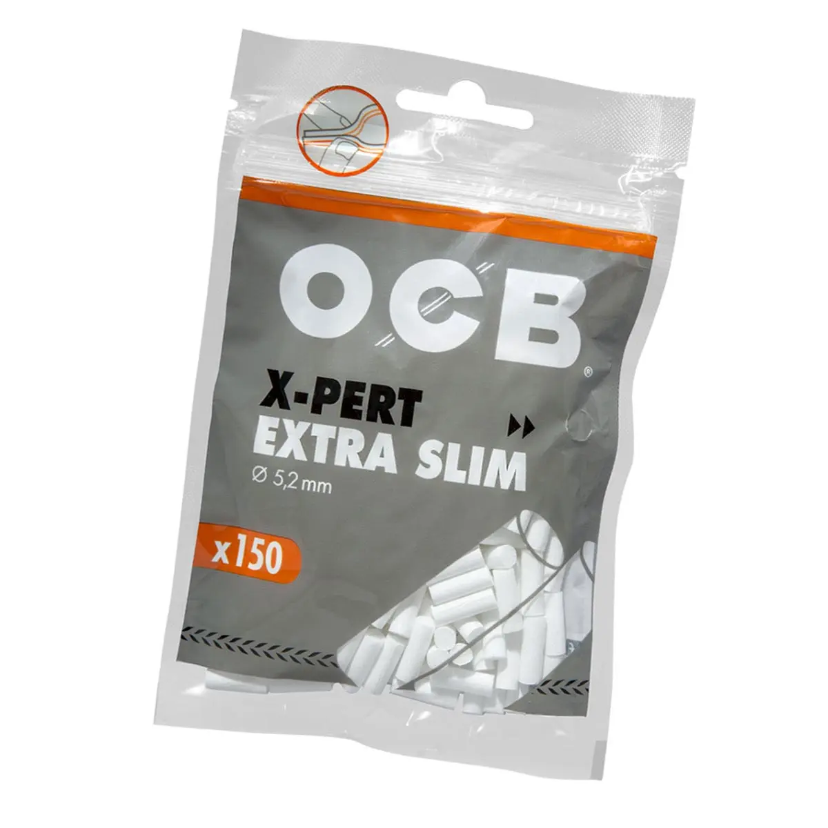 OCB Zigarettenfilter - X-PERT Extra-Slim 150 Stück