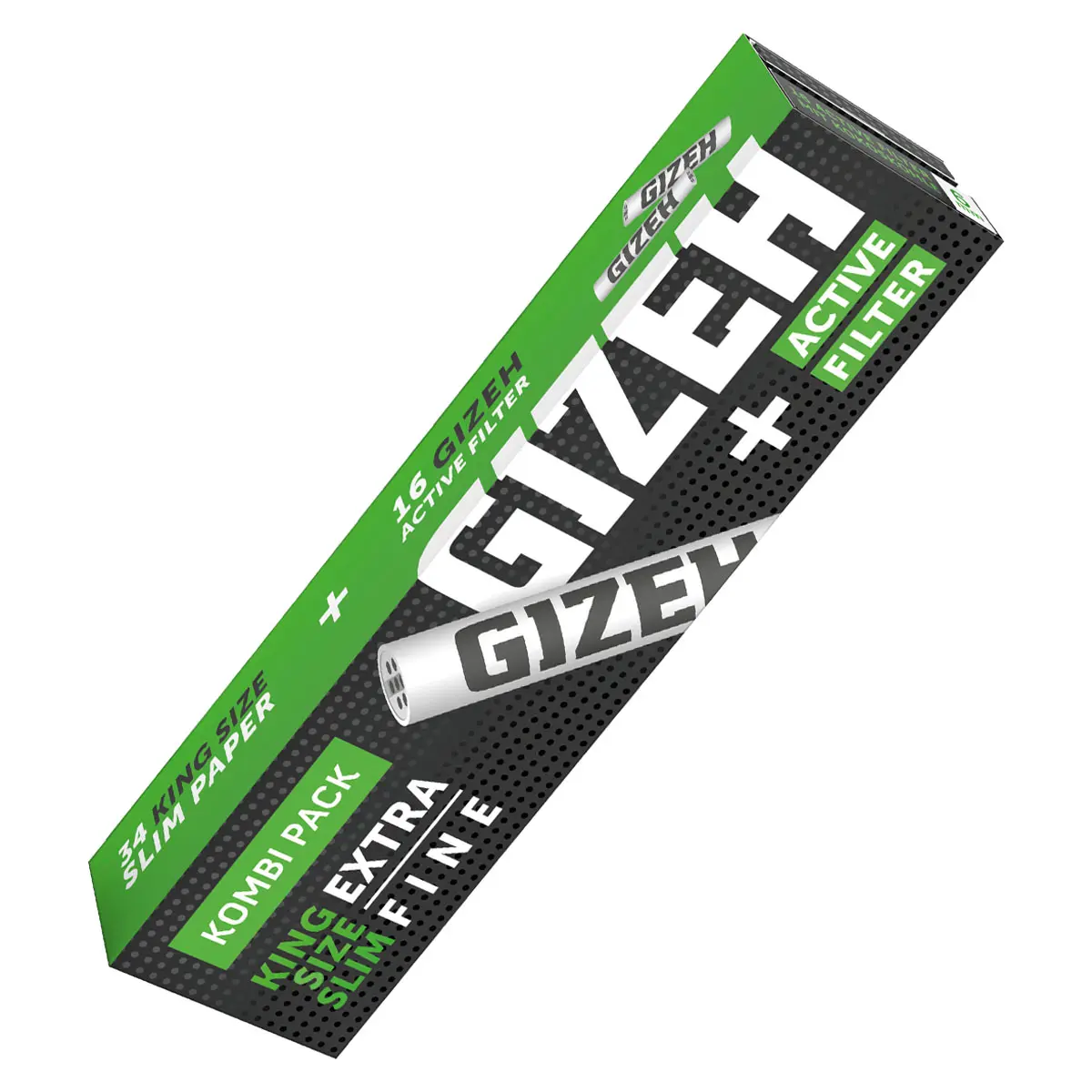 Gizeh Black King Extra Fine Size Silm + 16 Aktivkohlefilter