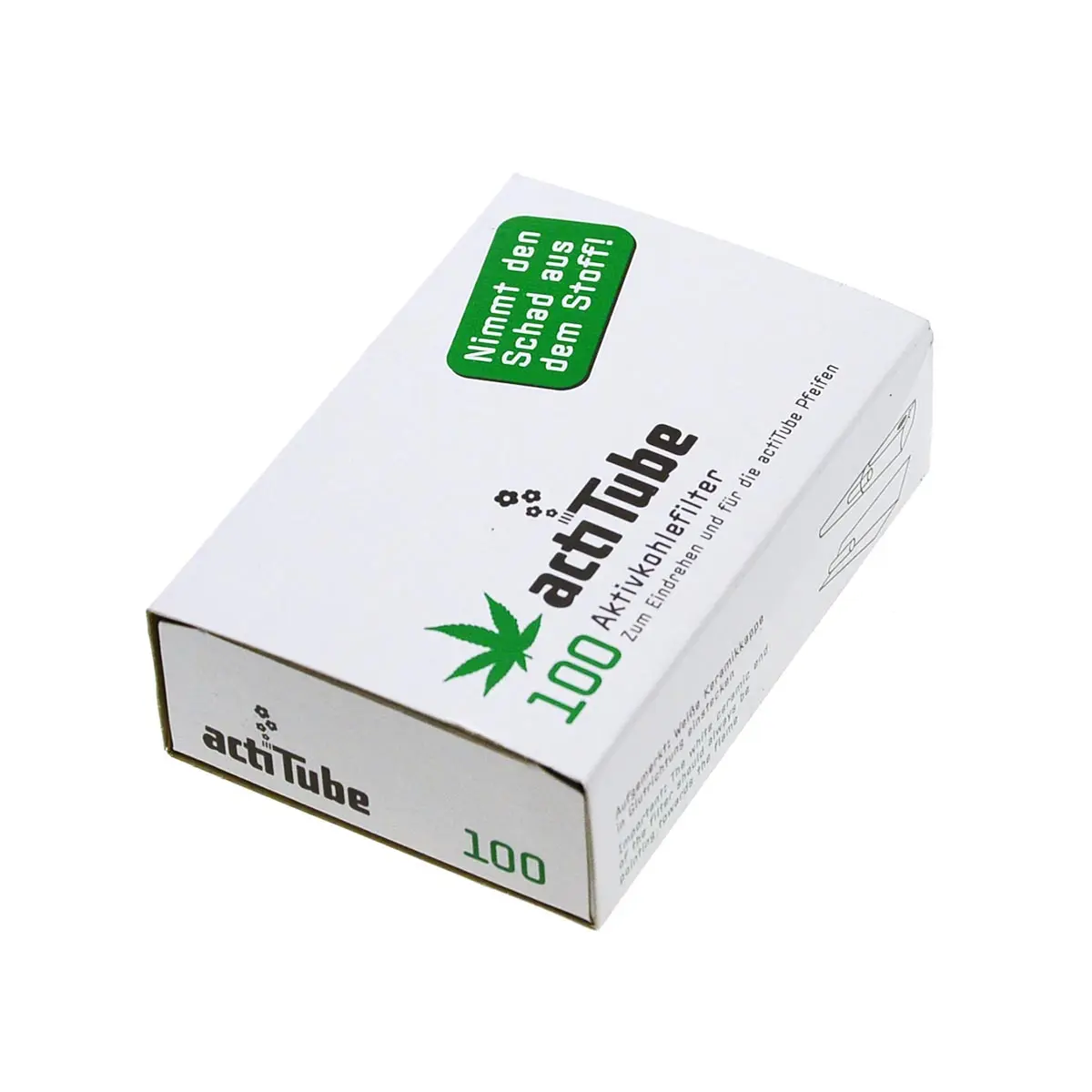 actiTube Aktivkohlefilter Regular 8mm 100 Filter
