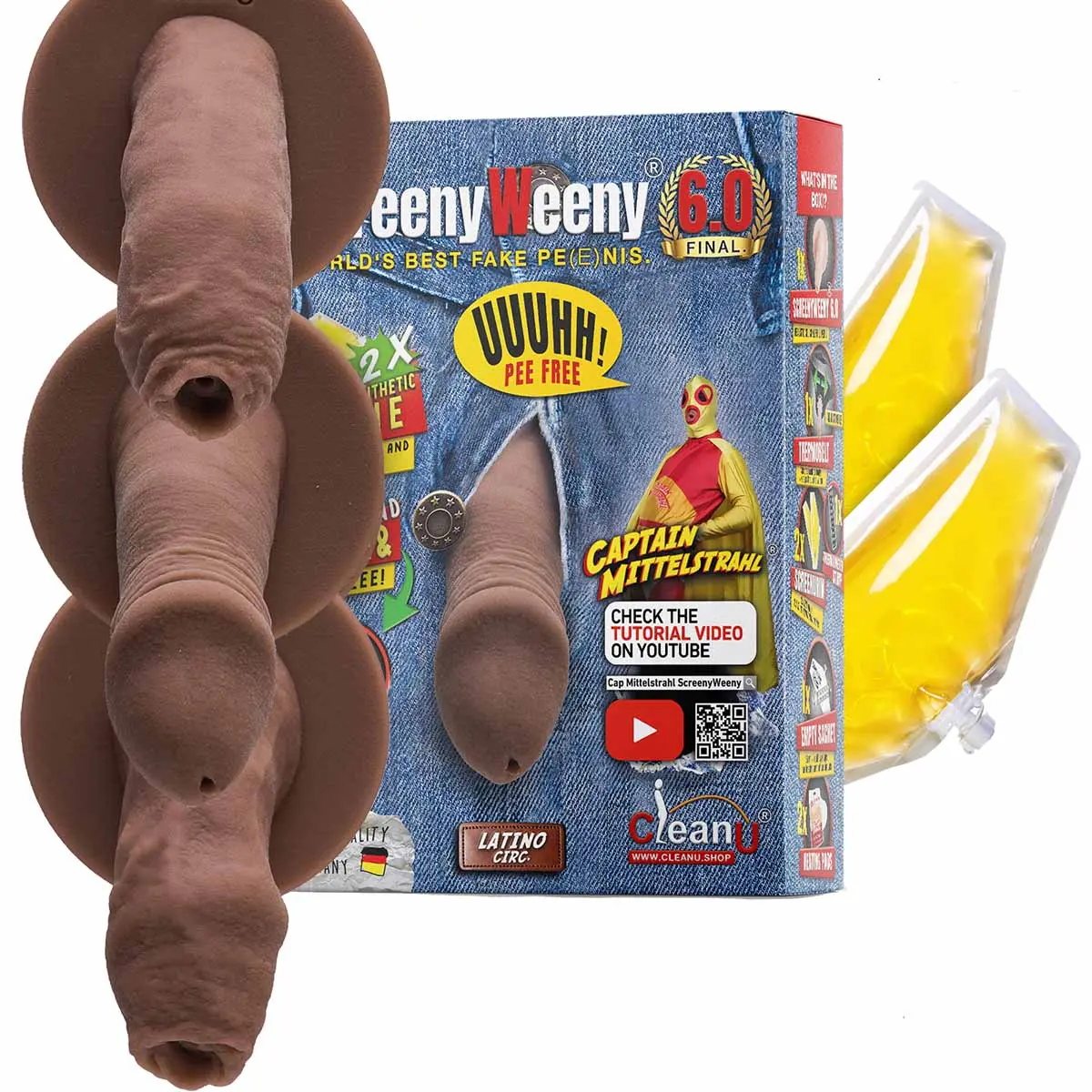 Screeny Weeny Fake Penis - Latino / Brown