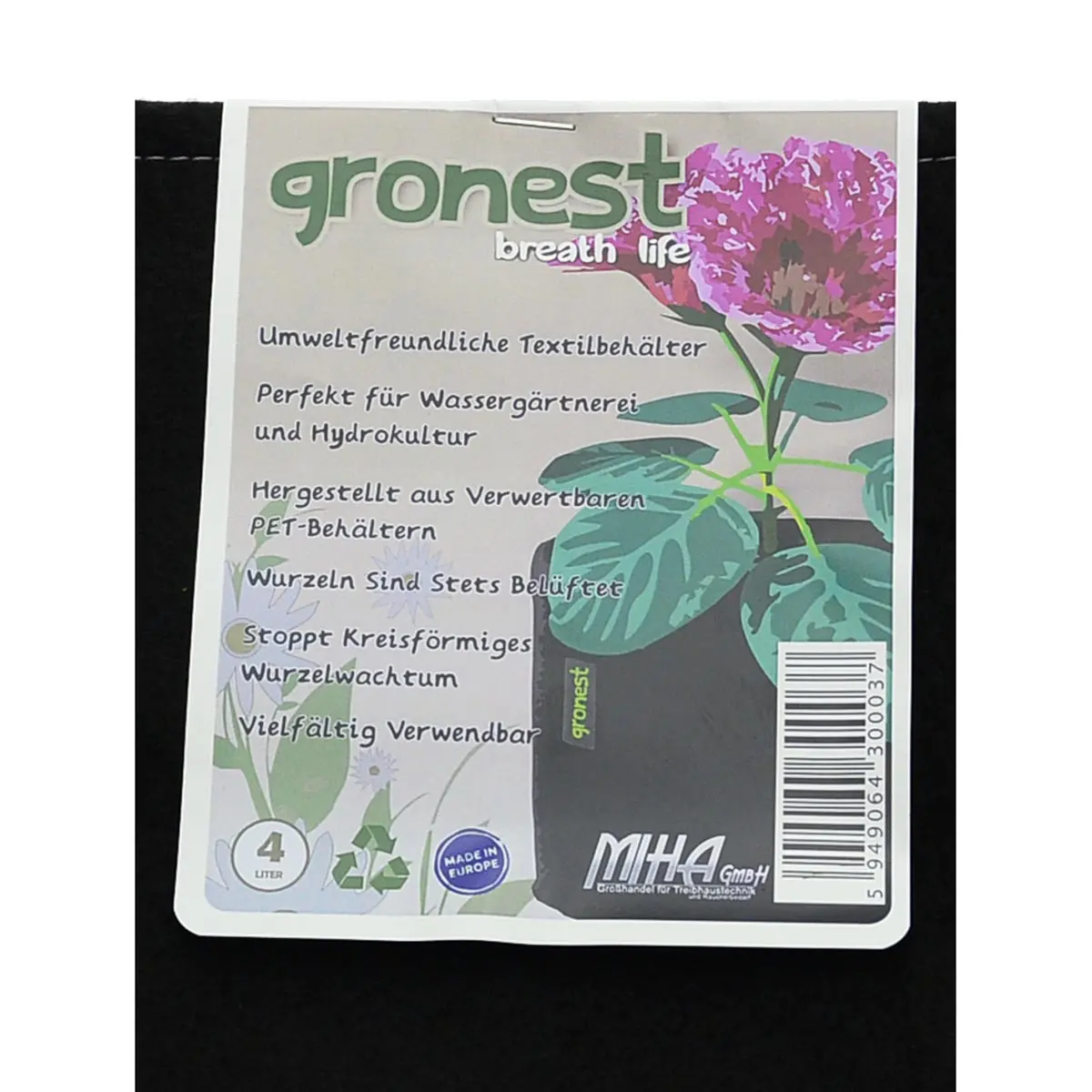 Gronest-Grow Bag, 4 Liter