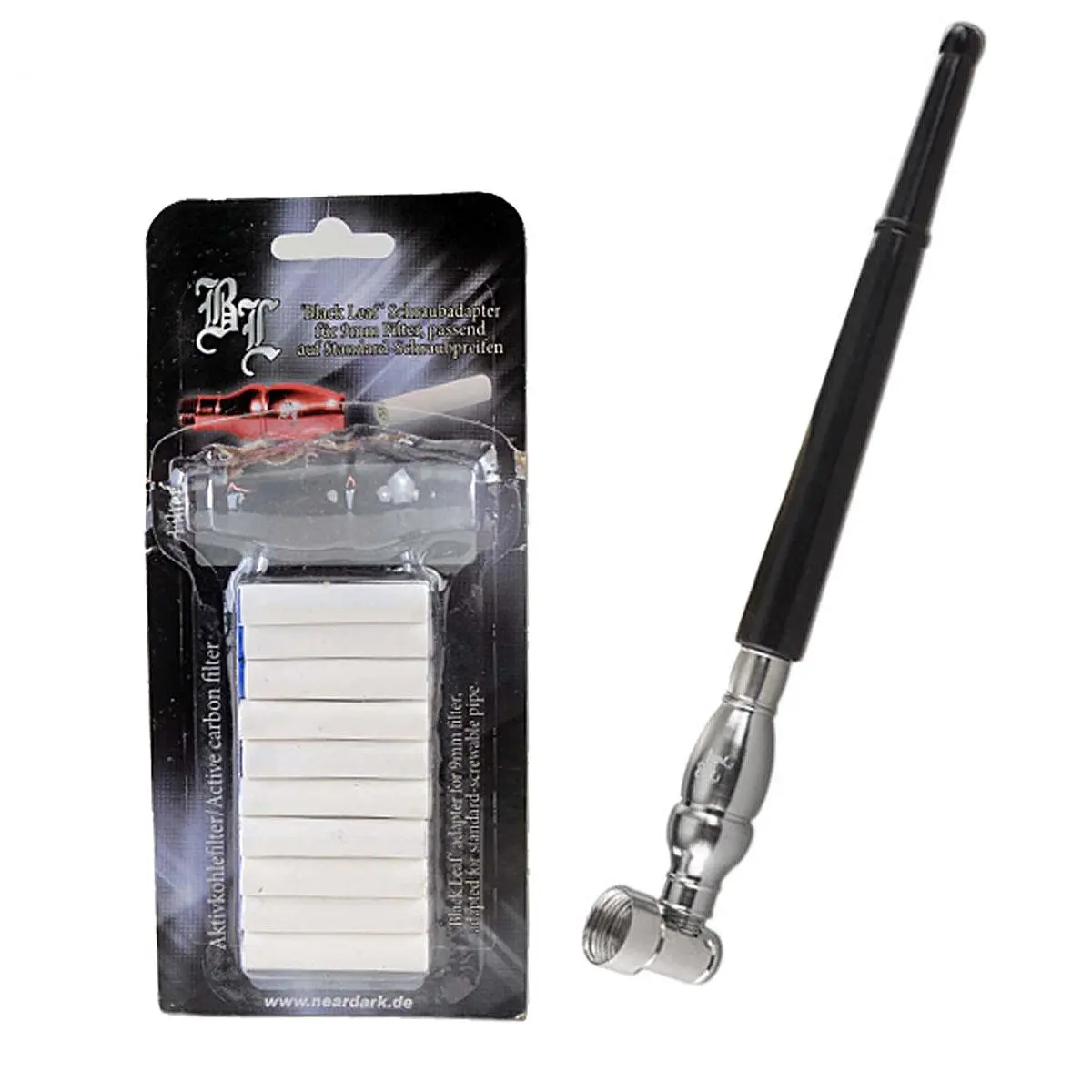 Black Leaf Schraubpfeife mit 10 Aktivkohlefilter