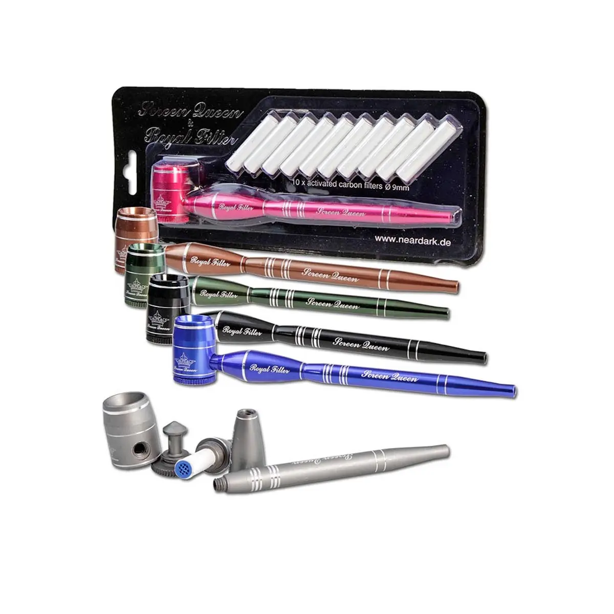 'Screen Queen' Pfeife mit 'Royal Filter' Adapter