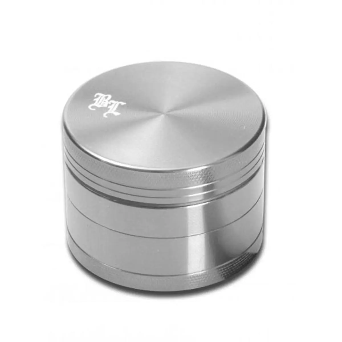 Black Leaf Alu-Grinder 4-tlg. m. Magnet &Oslash; 50mm silber