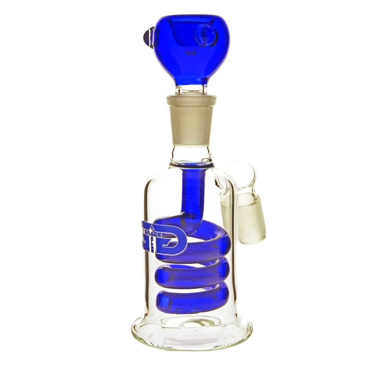 Grace Glass Vorkühler mit Spiralperc Blau 18.8