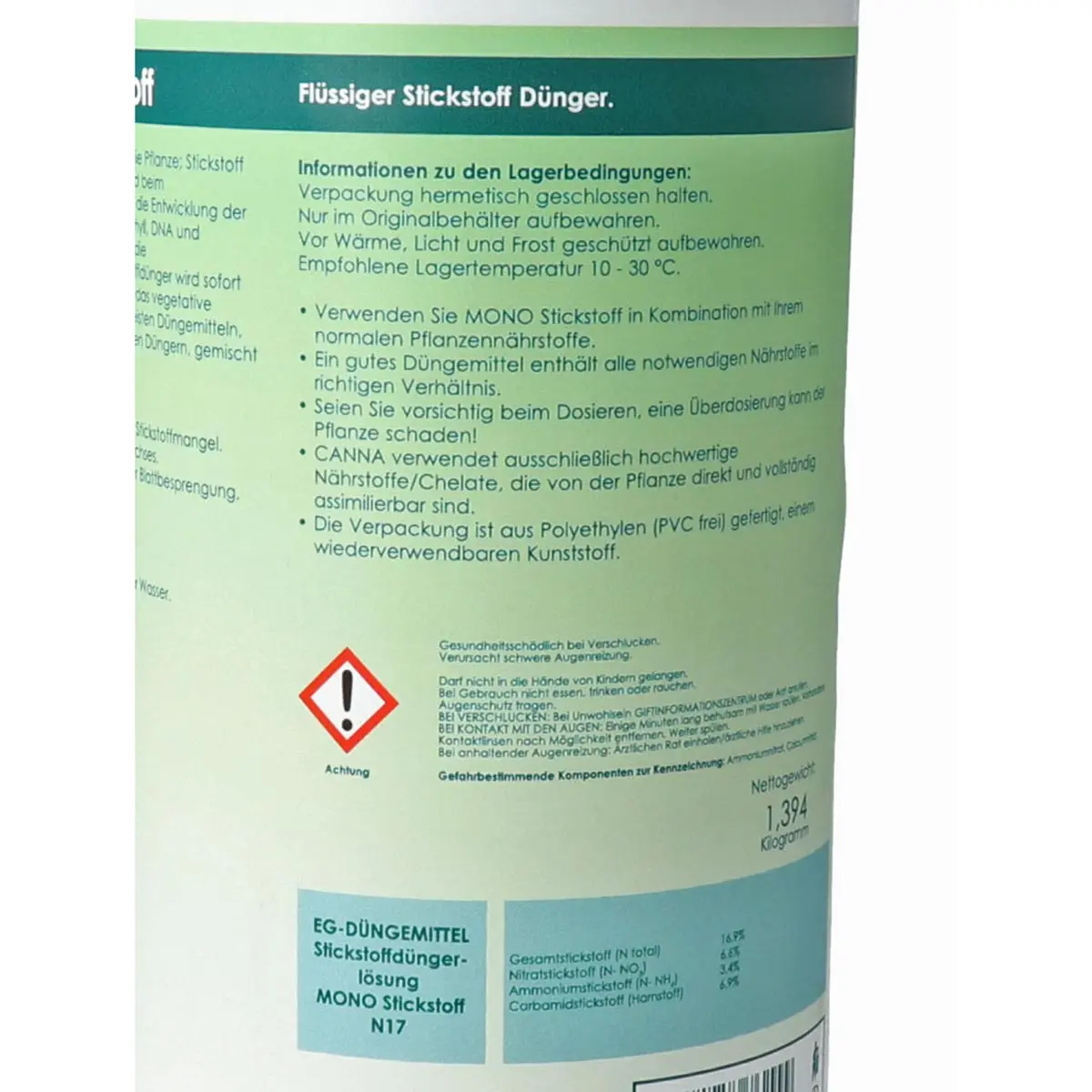 Canna Mono Stickstoff N 17% 1000ml