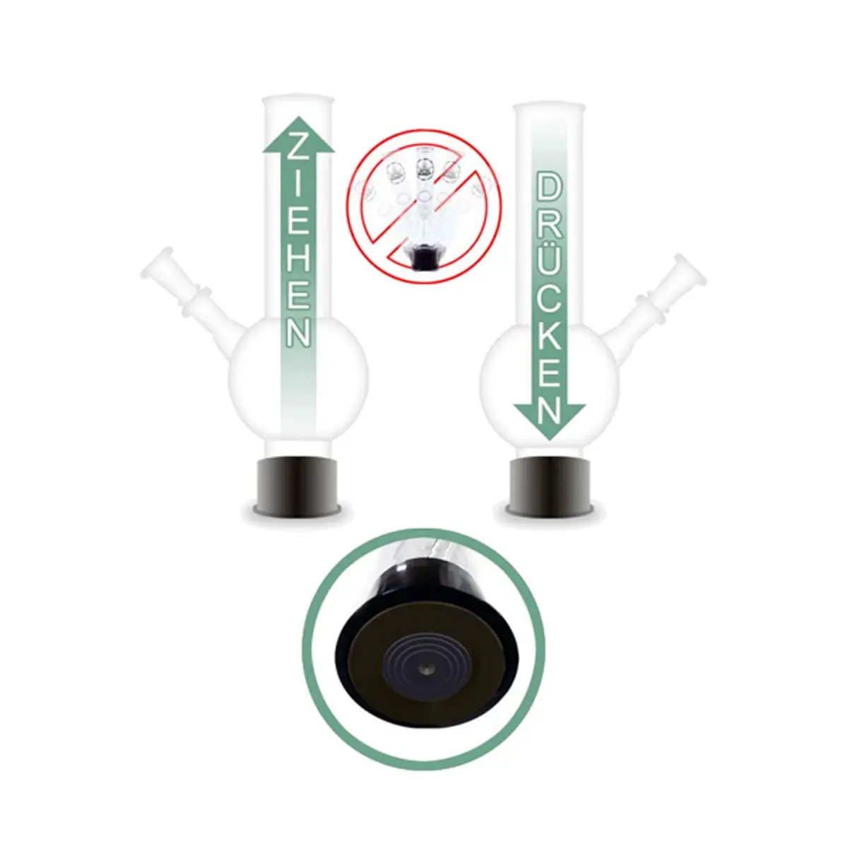 GHODT Ott-O Bong mit Saugnapf