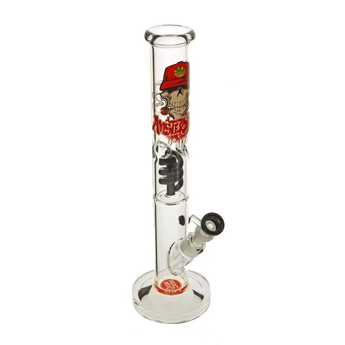Bong Amsterdam Straight Skull 18.8 42cm Rot