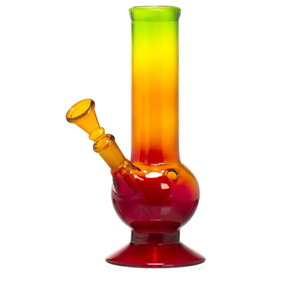 Glasbong Rasta mit Bauch 21cm 14,5