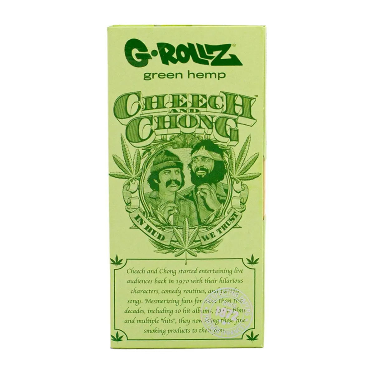 Cheech & Chong Kingsize Papers mit Tips Bio Hemp und Tray